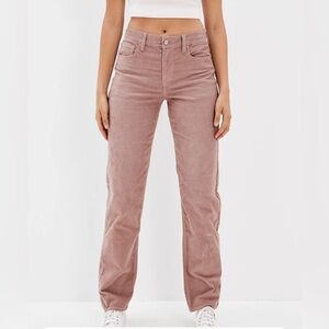 AE American Eagle Stretch Corduroy '90s Straight Pants Jeans Mauve Plus Size 20